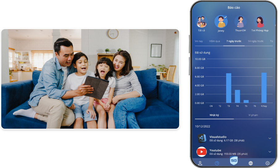 SafeGate là công cụ giúp bố mẹ đồng hành cùng con trong suốt quá trình sử dụng